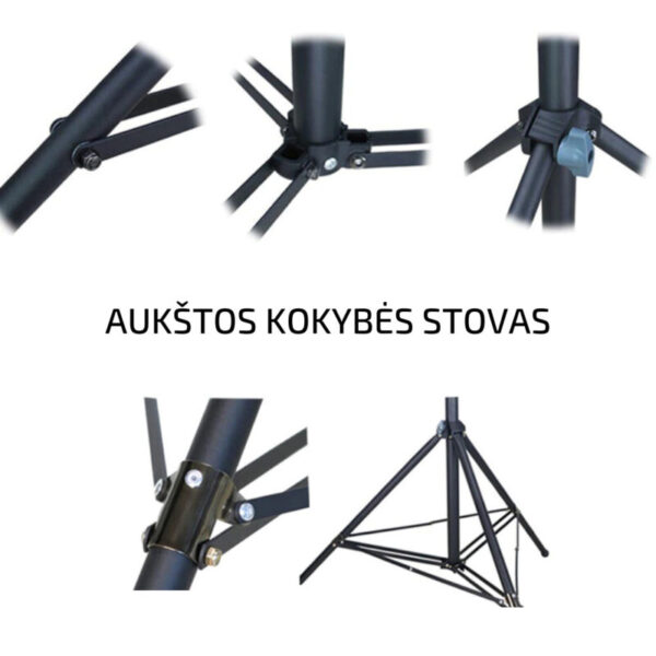 Stovas Lazeriniam Nivelyrui – 300 cm (aukštos kokybės stovas)